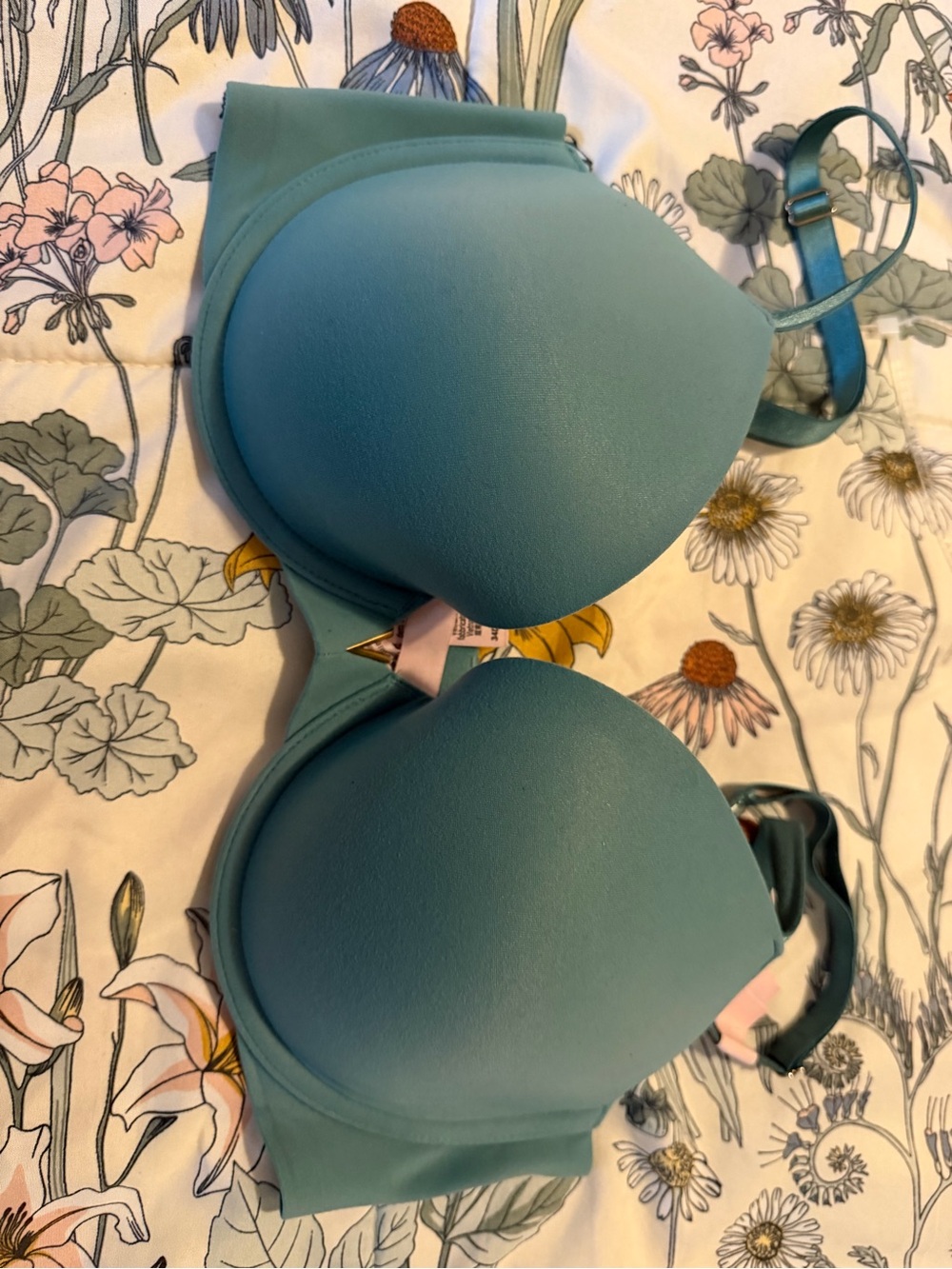 Victoria's Secret Teal Smooth lined Demi cloud love bra